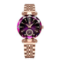 POEDAGAR Relógio Feminino: Elegância Luxuosa em Aço Inoxidável