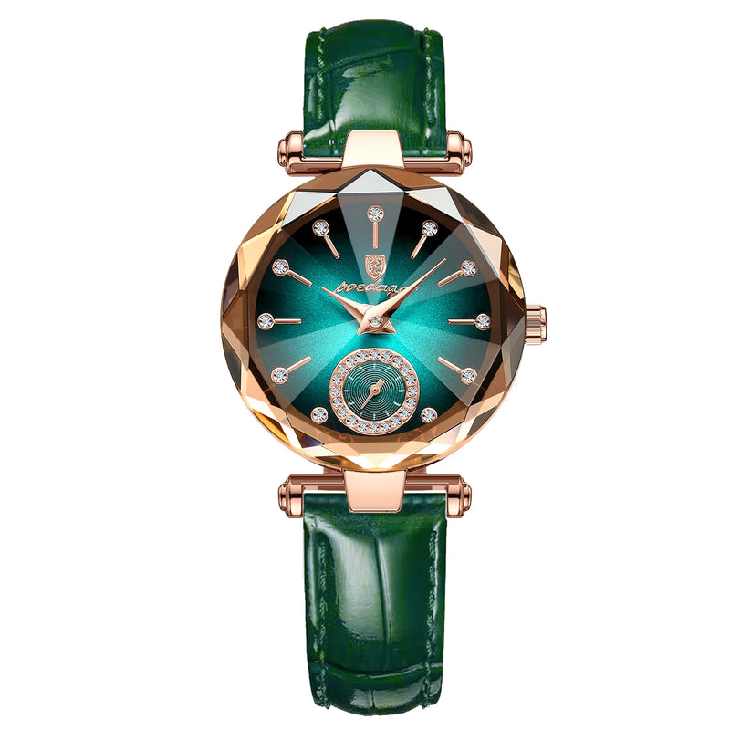 POEDAGAR Relógio Feminino: Elegância Luxuosa em Aço Inoxidável