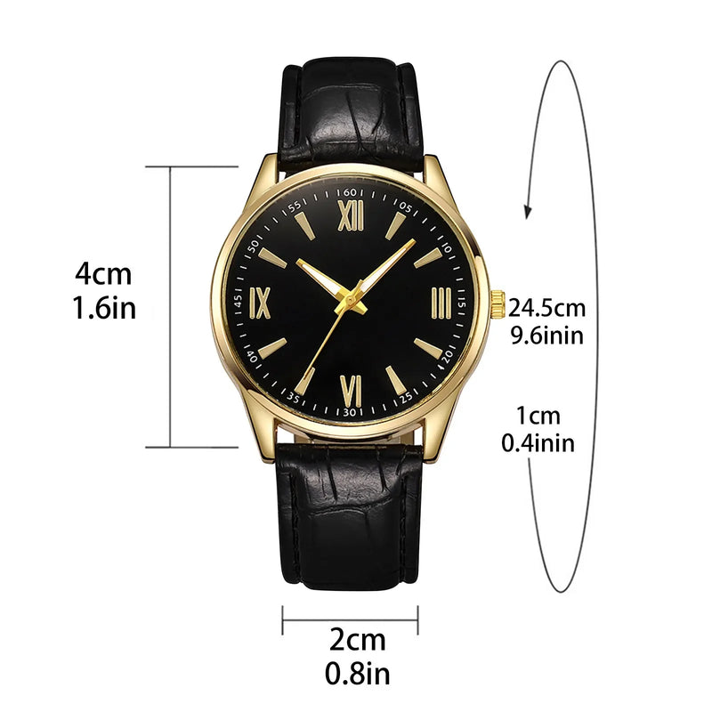 Relógio Masculino de Luxo Minimalista – Pulseira de Couro, Ultra Fino, Quartzo