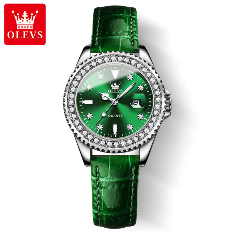 OLEVS Relógio Feminino com Brilhantes 9945