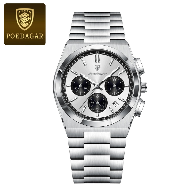 POEDAGAR Relógio Esportivo de Luxo Masculino 970