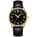 Relógio Masculino de Luxo Minimalista – Pulseira de Couro, Ultra Fino, Quartzo